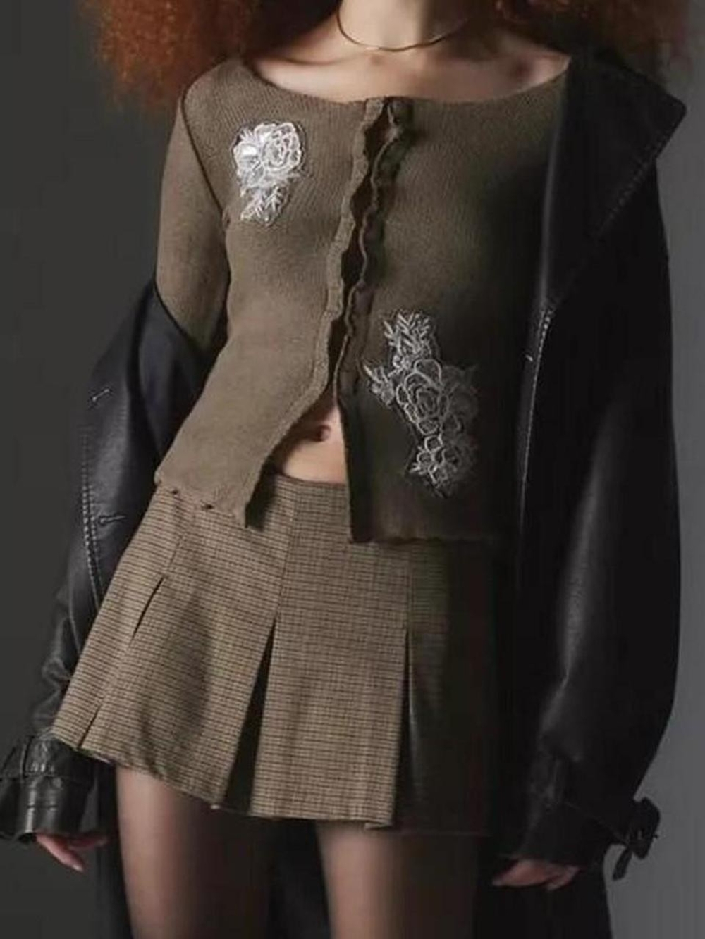 Y2k Silence + Noise fairycore knit sweater
